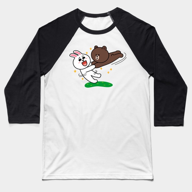 brown and cony Baseball T-Shirt by ezzobair